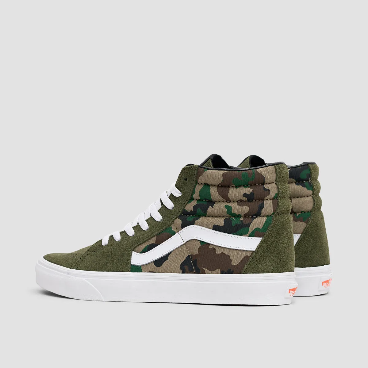 Vans SK8-Hi Shoes - Camo Olive/White