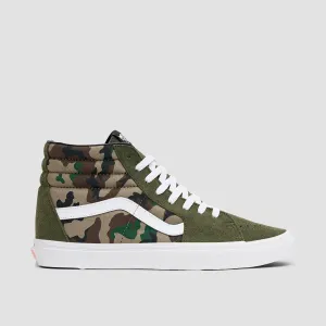 Vans SK8-Hi Shoes - Camo Olive/White