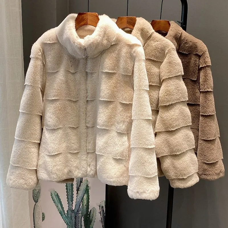 Warm Coat Plush Jacket Winter Artificial Fur Jacket