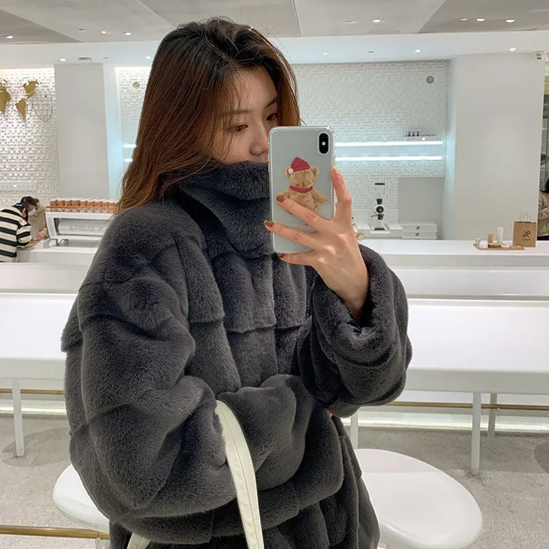 Warm Coat Plush Jacket Winter Artificial Fur Jacket