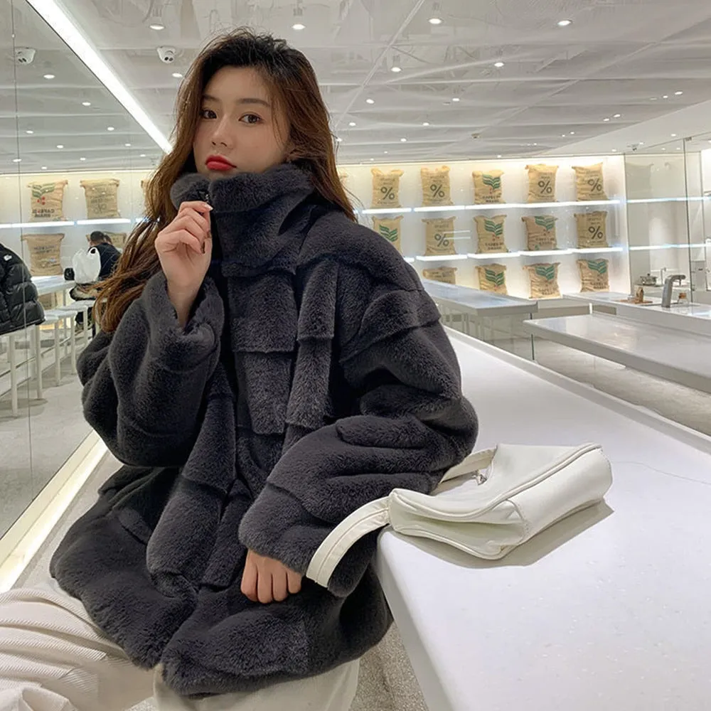 Warm Coat Plush Jacket Winter Artificial Fur Jacket