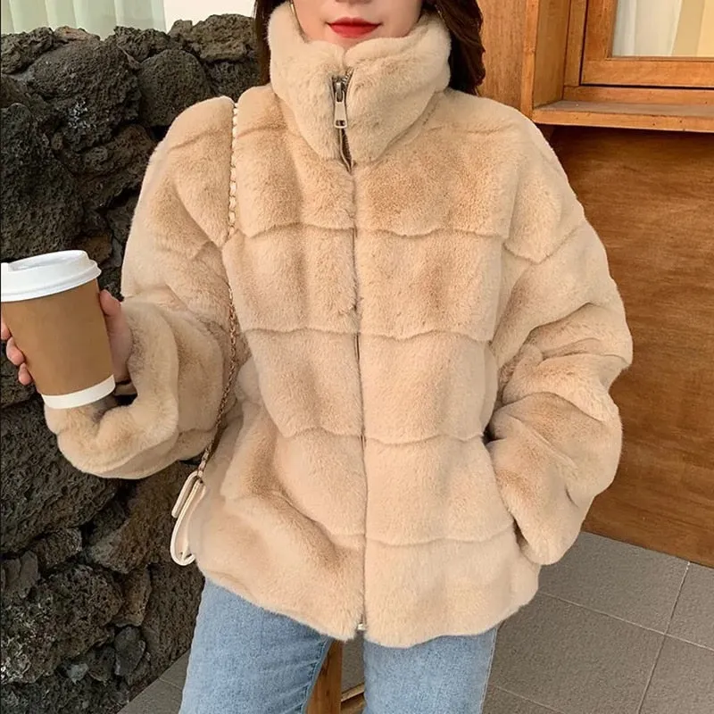 Warm Coat Plush Jacket Winter Artificial Fur Jacket