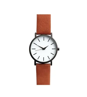 Watch With A Leather Strap