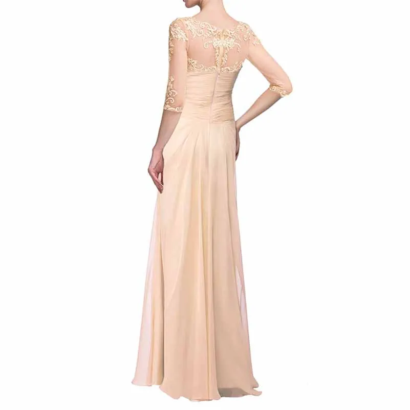 Women Custom Prom Dress Bridesmaid Dress Floor-Length Mother of the Bride Wedding Guest Dress
