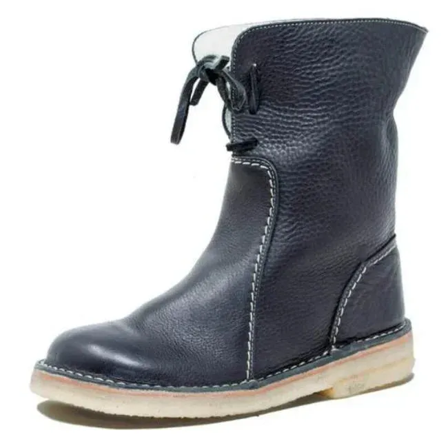 Women's Helena Leather Boots with Wool Lining