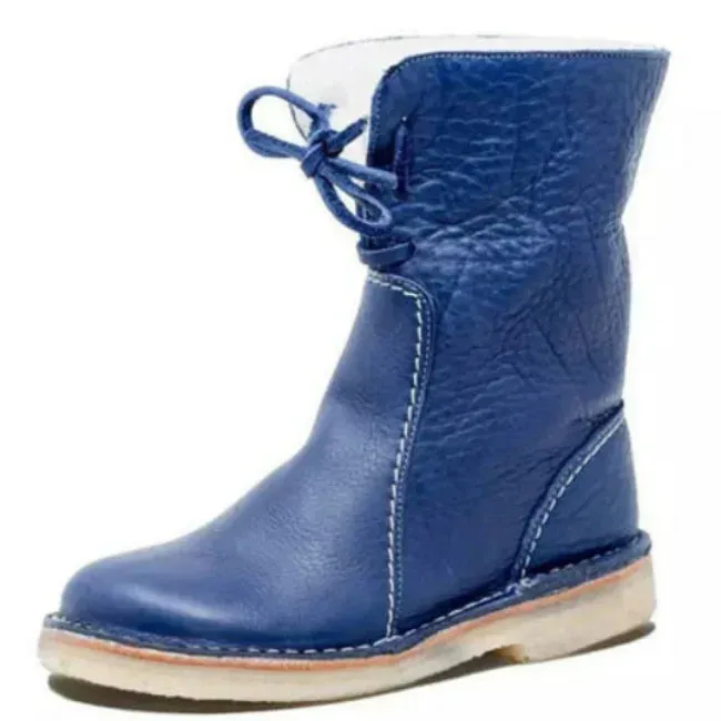 Women's Helena Leather Boots with Wool Lining