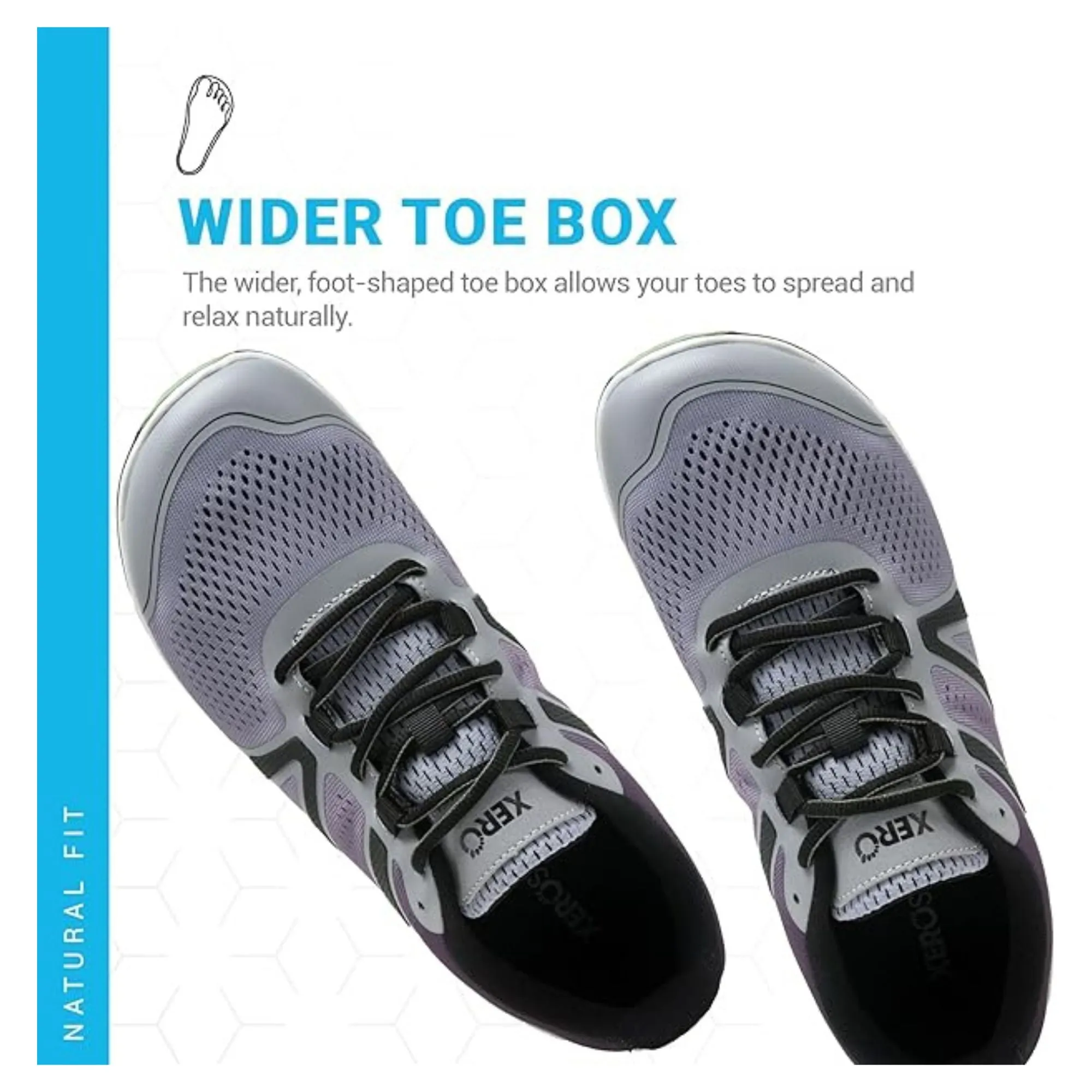 Xero Shoes Women's HFS II - Lightweight Road Runner Asphalt/Alloy