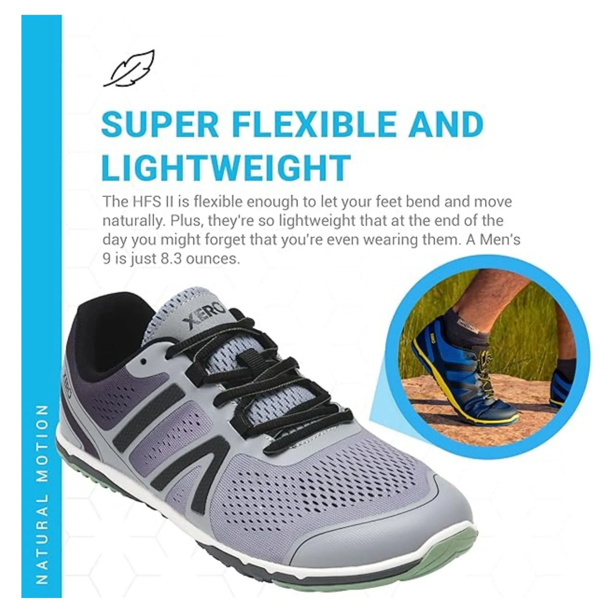 Xero Shoes Women's HFS II - Lightweight Road Runner Asphalt/Alloy
