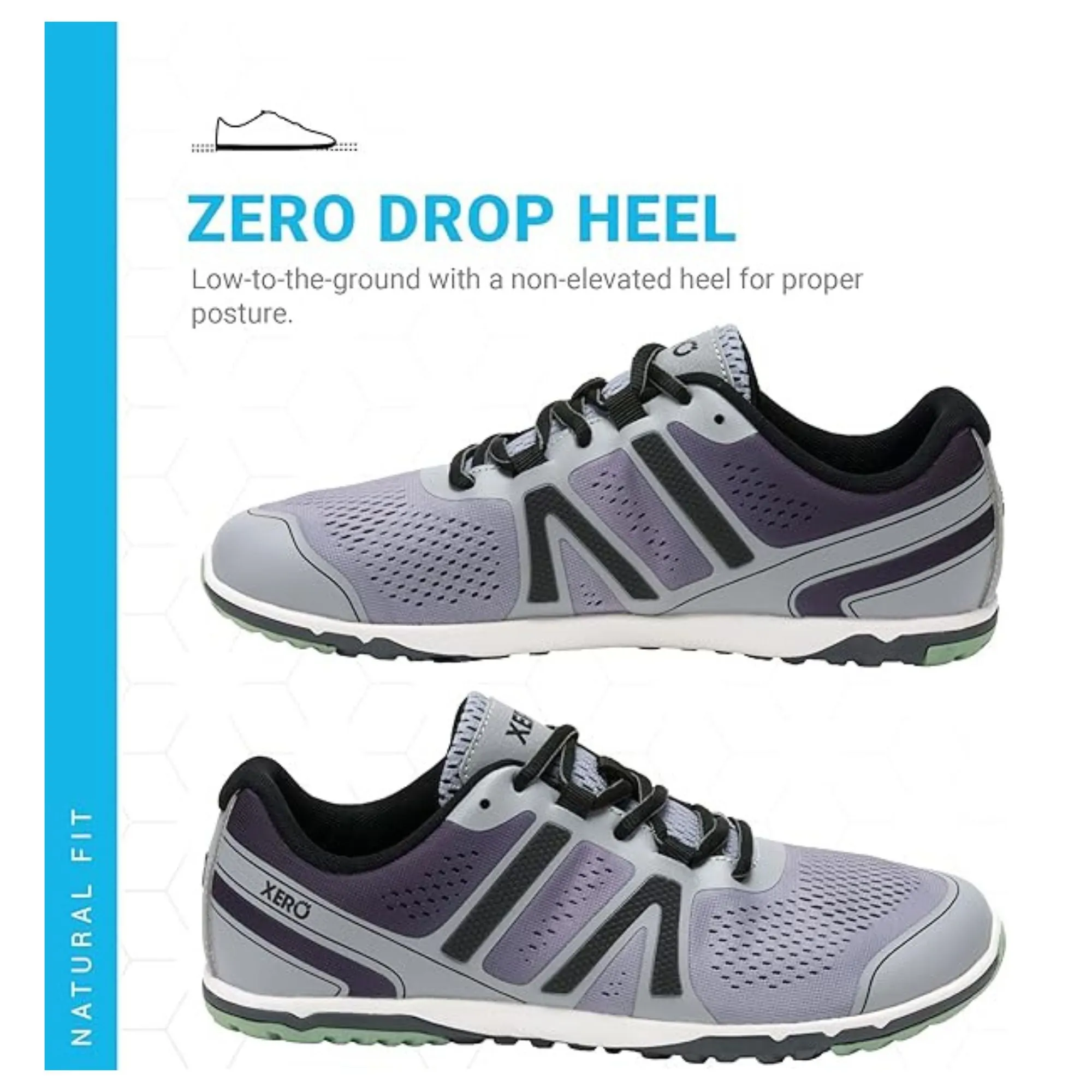 Xero Shoes Women's HFS II - Lightweight Road Runner Asphalt/Alloy