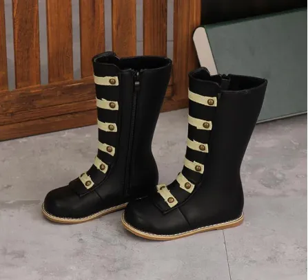 Zip Up Boot Black