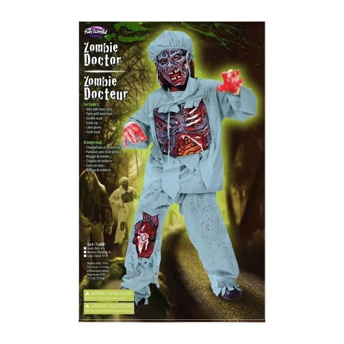 Zombie Doctor Boys Costume